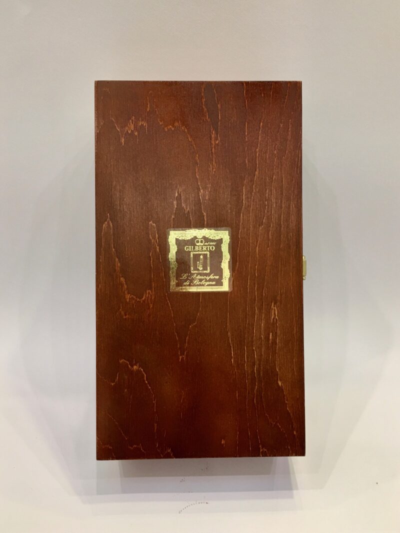 GILBERTO WOODEN BOTTLE HOLDER BOX