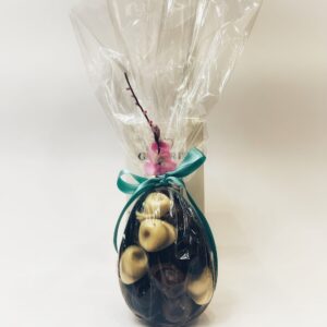 MEZZO UOVO DI CIOCCOLATO AL LATTE RIPIENO DI TORTELLINI